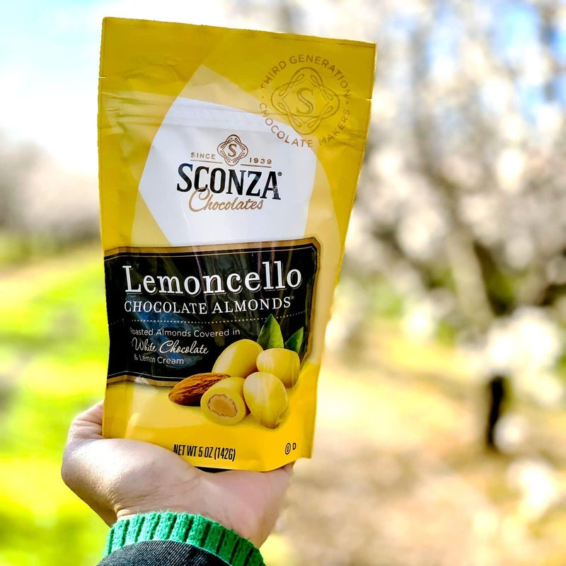 Sconza Lemoncello Chocolate Covered Almonds - 5 Oz - Image 2